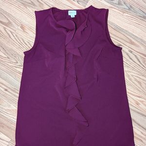 Merona sleeveless blouse, US women's size XS, color: magenta